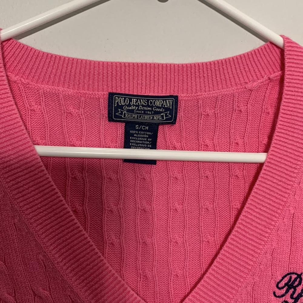 Ralph Lauren Polo Pink Sweater - Picture 2 of 3